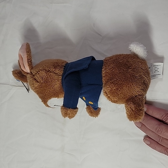 Kohl’s Cares Peter Rabbit Brown and White Plush Bunny 11” Blue Jacket - Picture 2 of 8
